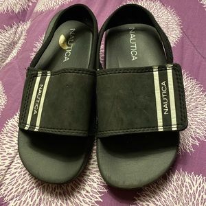 Kids black sandals